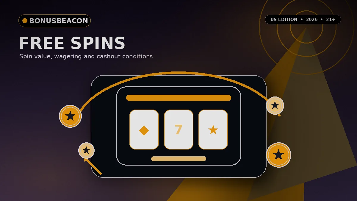 No deposit bonus free spins value breakdown for US online slots players in 2026