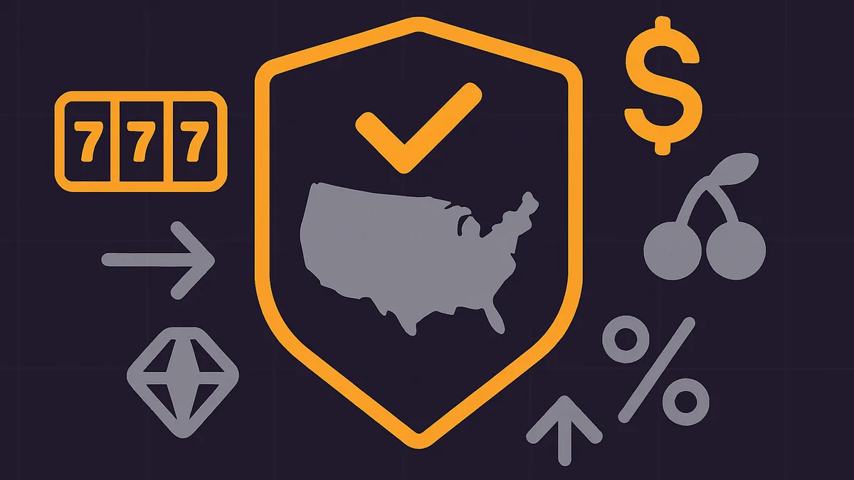 Illustration of state-licensed real money casinos across regulated US states