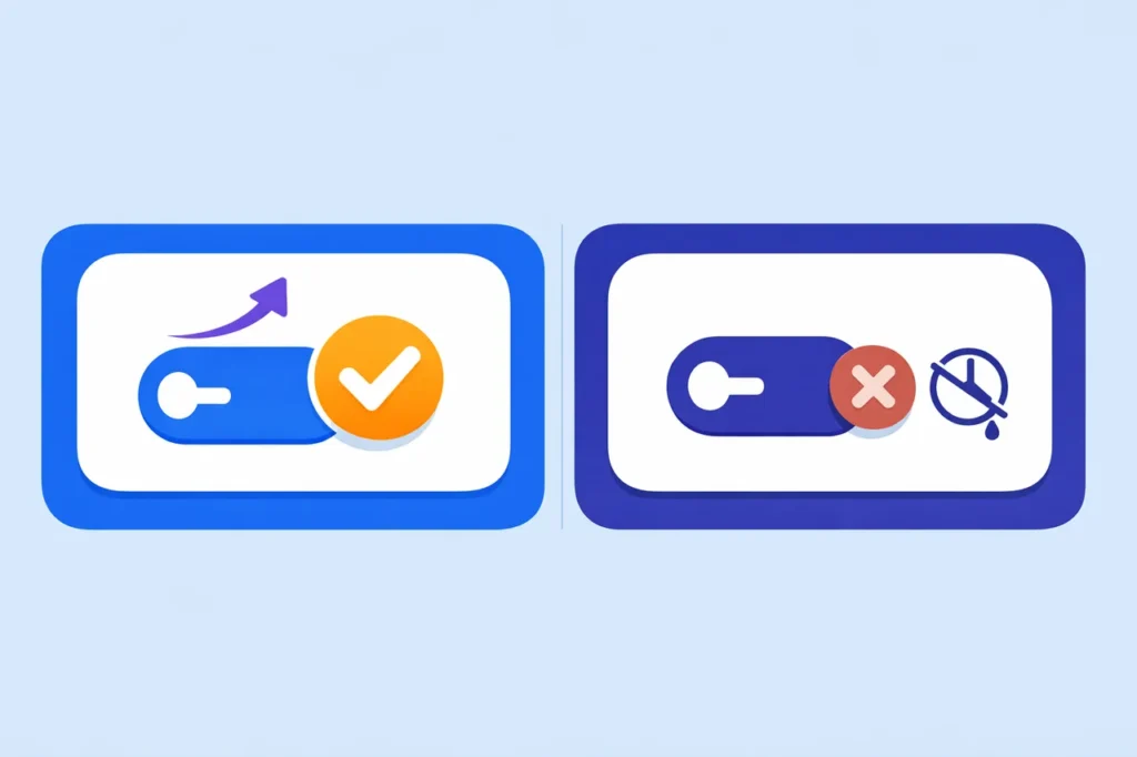 Comparison of a valid active no deposit bonus code versus an expired code that fails at the redeem step.